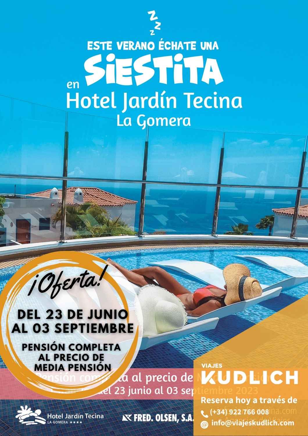 Offerta all'Hotel Tecina (La Gomera) - pensione completa al prezzo della mezza pensione. Dal 23 giugno al 3 settembre 2023